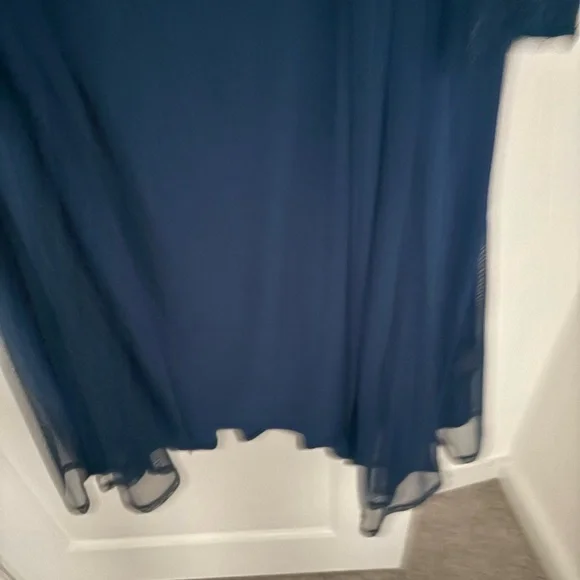 R & M Richards Blue sleeveless dress with matching Long Sleeve jacket - Picture 4 of 4